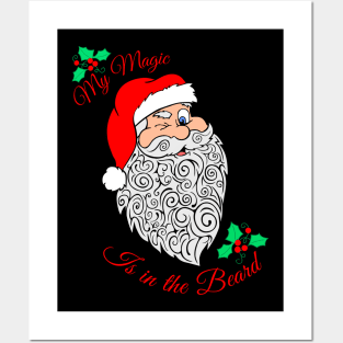 My Magic is in the Beard, Santa Posters and Art